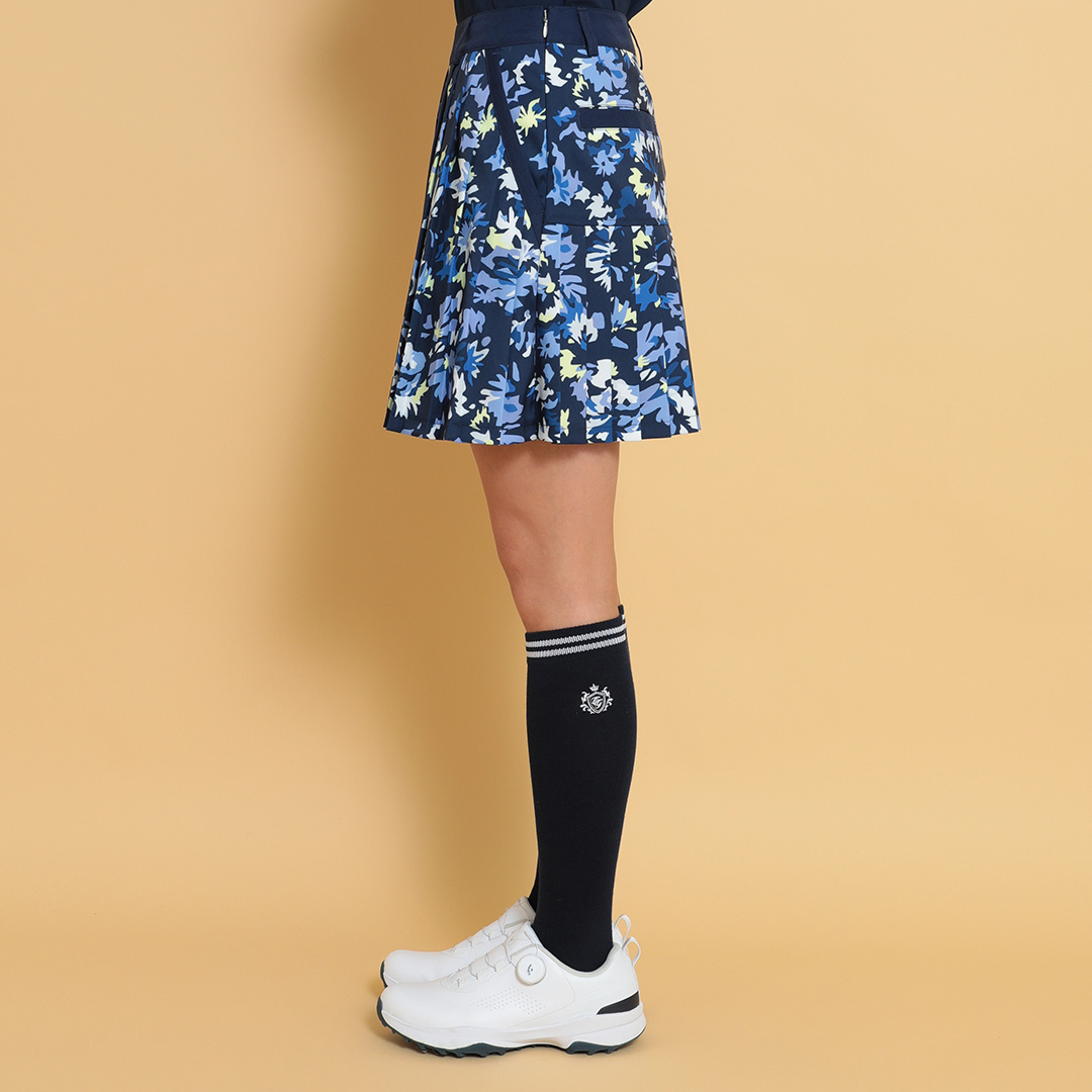 フラワープリントプリーツスカート (WOMENS)