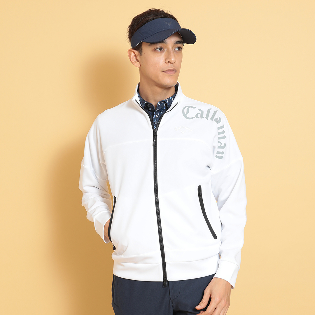 キャロウェイ　ダブルニットフルジップスウェット　ホワイト　Mサイズ 楽天市場】【セール】キャロウェイ ゴルフウェア カノコダブルニット