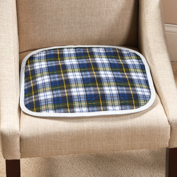 CareFor Chair Pad, Green Plaid 18in x 18in - 1/each (CFCPGP Health & Beauty Health Care Incontinence Aids) photo