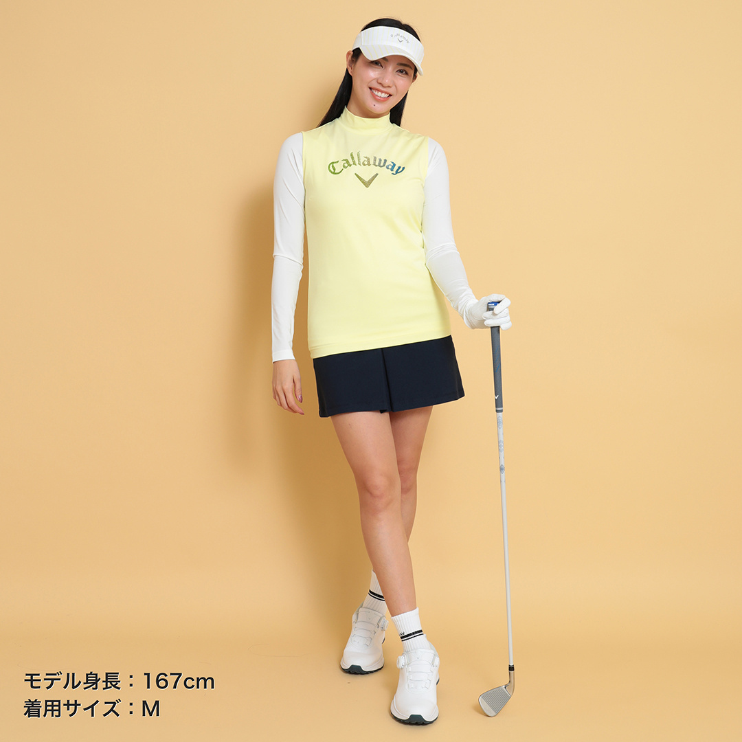 ノースリーブセットモックネックシャツ (WOMENS)