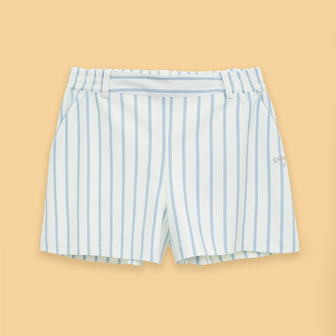 8WAYストレッチストライプショートパンツ (WOMENS)