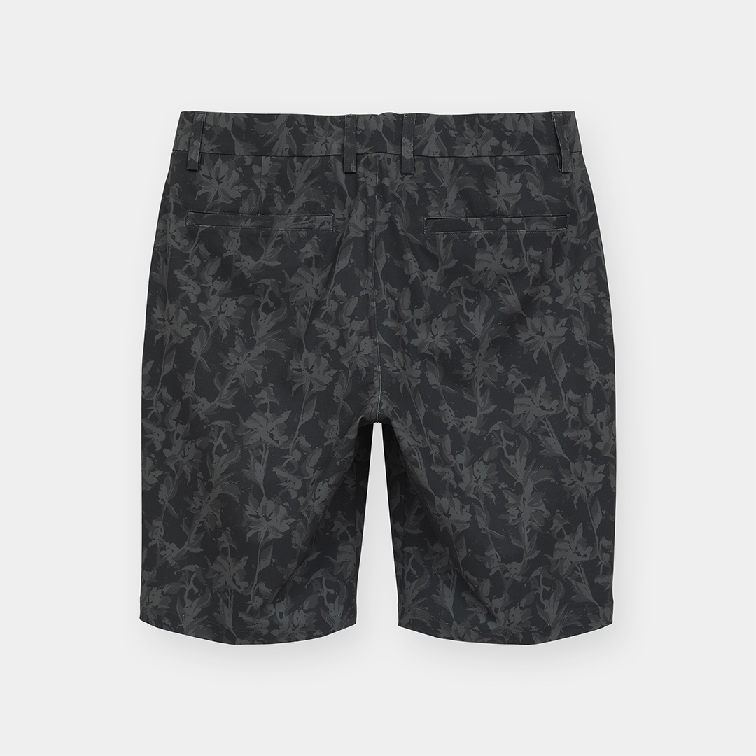 ドビーストレッチボタニカル柄ショートパンツ (MENS)