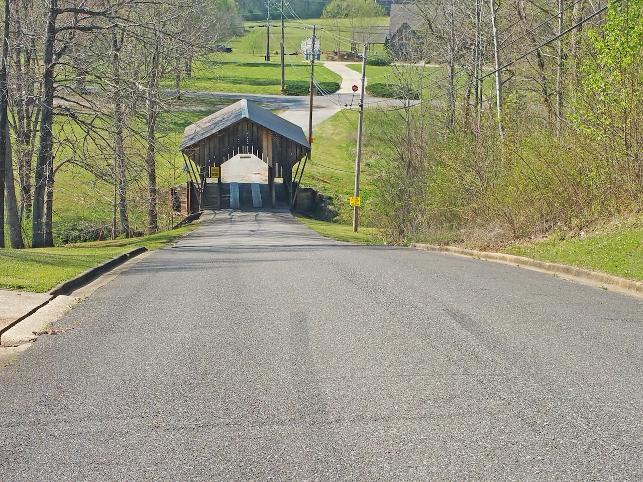 The aptly named bridge is situated in the valley entrance to the hilltop Tannehill Valley Estates subdivision. The aptly named bridge is situated in the valley entrance to the hilltop Tannehill Valley Estates subdivision.
