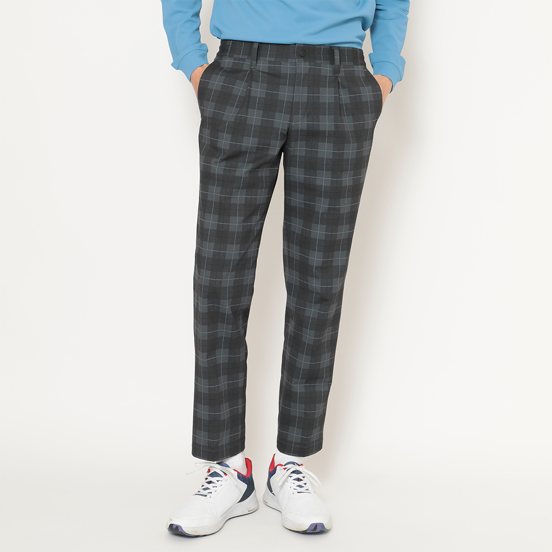 8WAYストレッチチェックプリントパンツ (MENS)