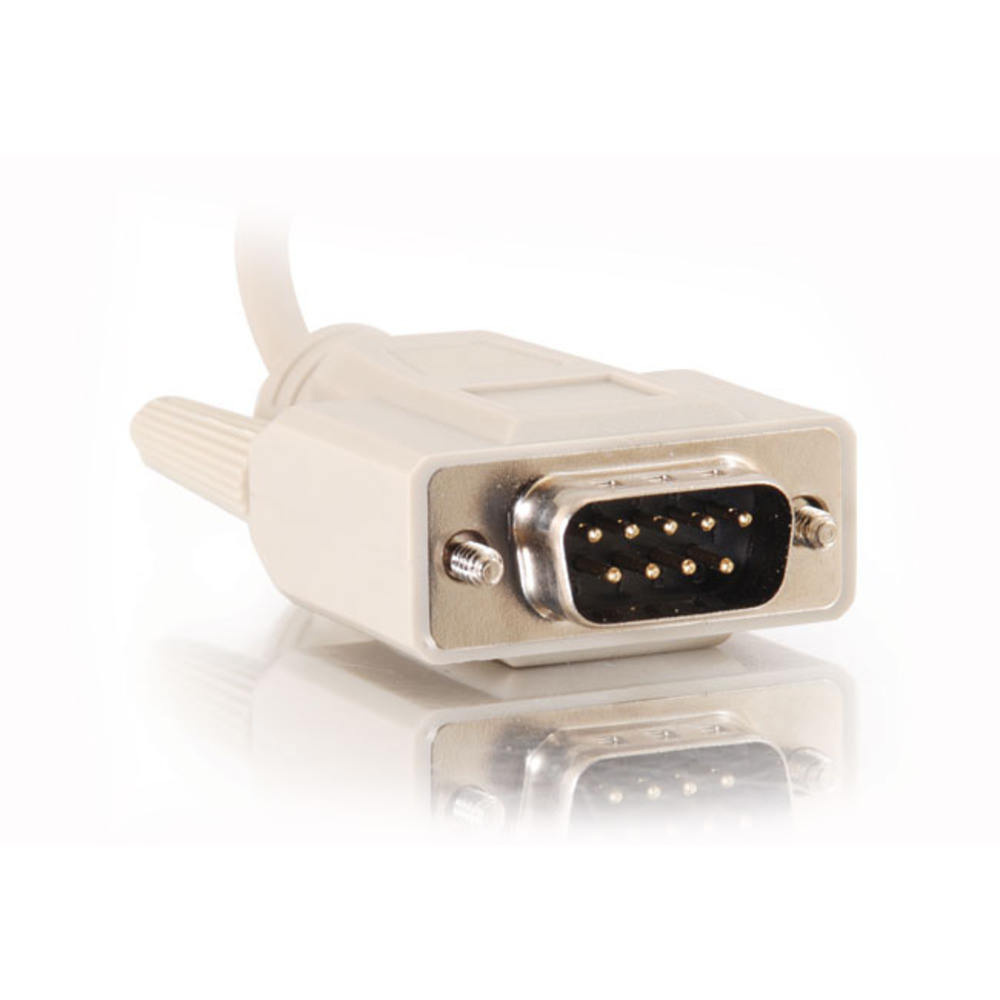 DB9 M/M Serial RS232 Cable - Beige