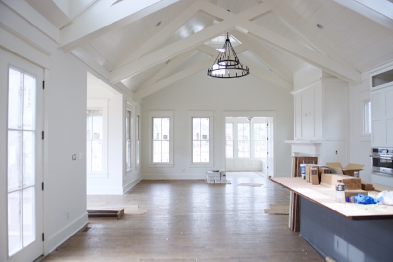 The light plus the white room is an amazing color Behind the Scenes: Designing a Homearama house from start to finish