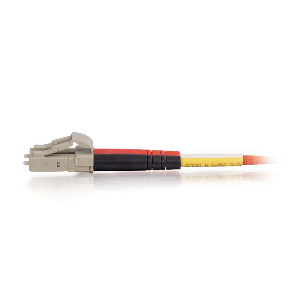 LC-LC 50/125 OM2 Duplex Multimode PVC Fiber Optic Cable - Red