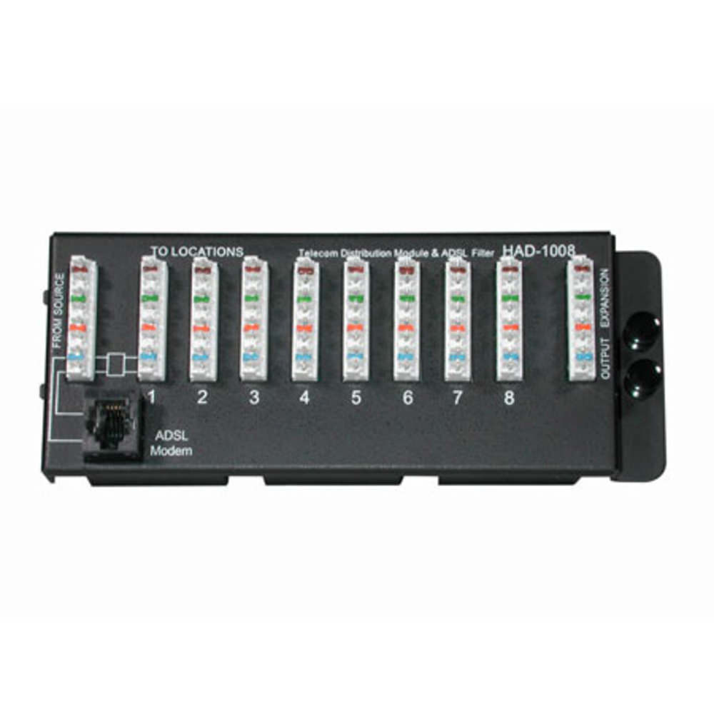 8Port 110 IDC Telephone Module with DSL Filter