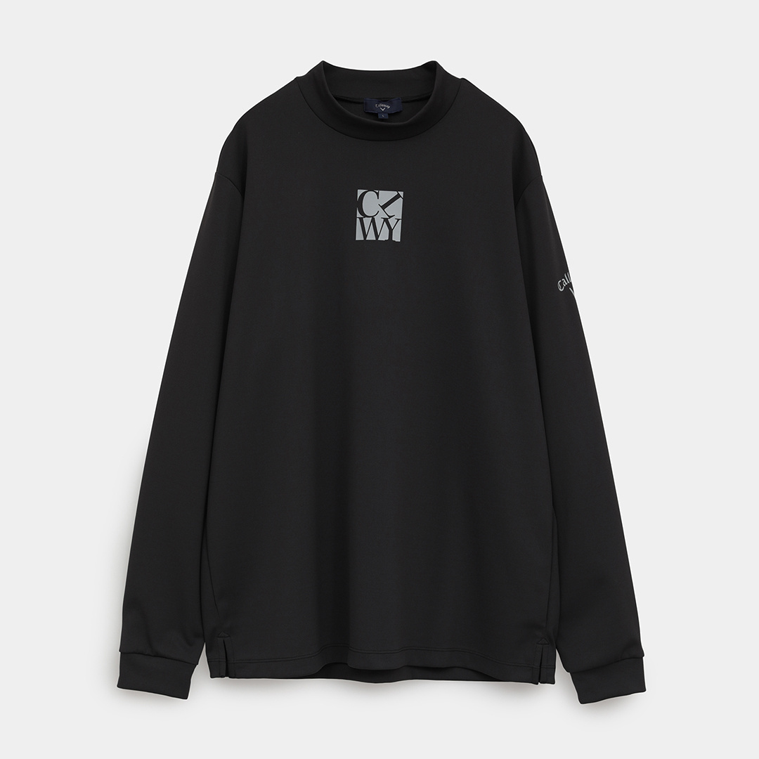 タックリバー長袖モックネックシャツ (MENS)