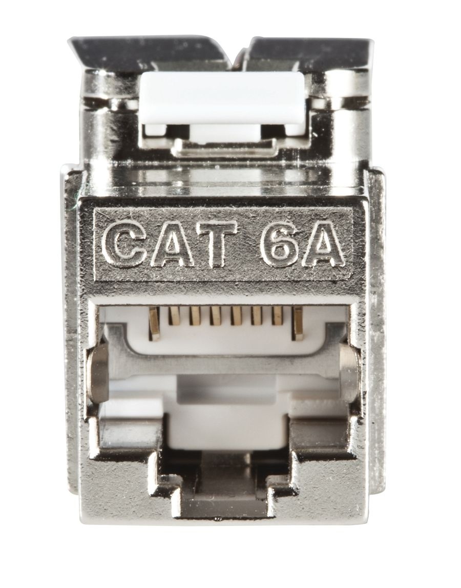 Cat6A shielded self terminating keystone jack Jacks and Modules Copper Network Infrastructure