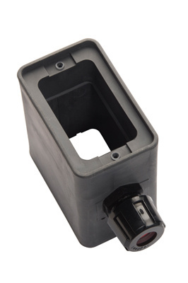 Product image for P&S 3099BK BLACK RUBBER BOX, 1 GRIP