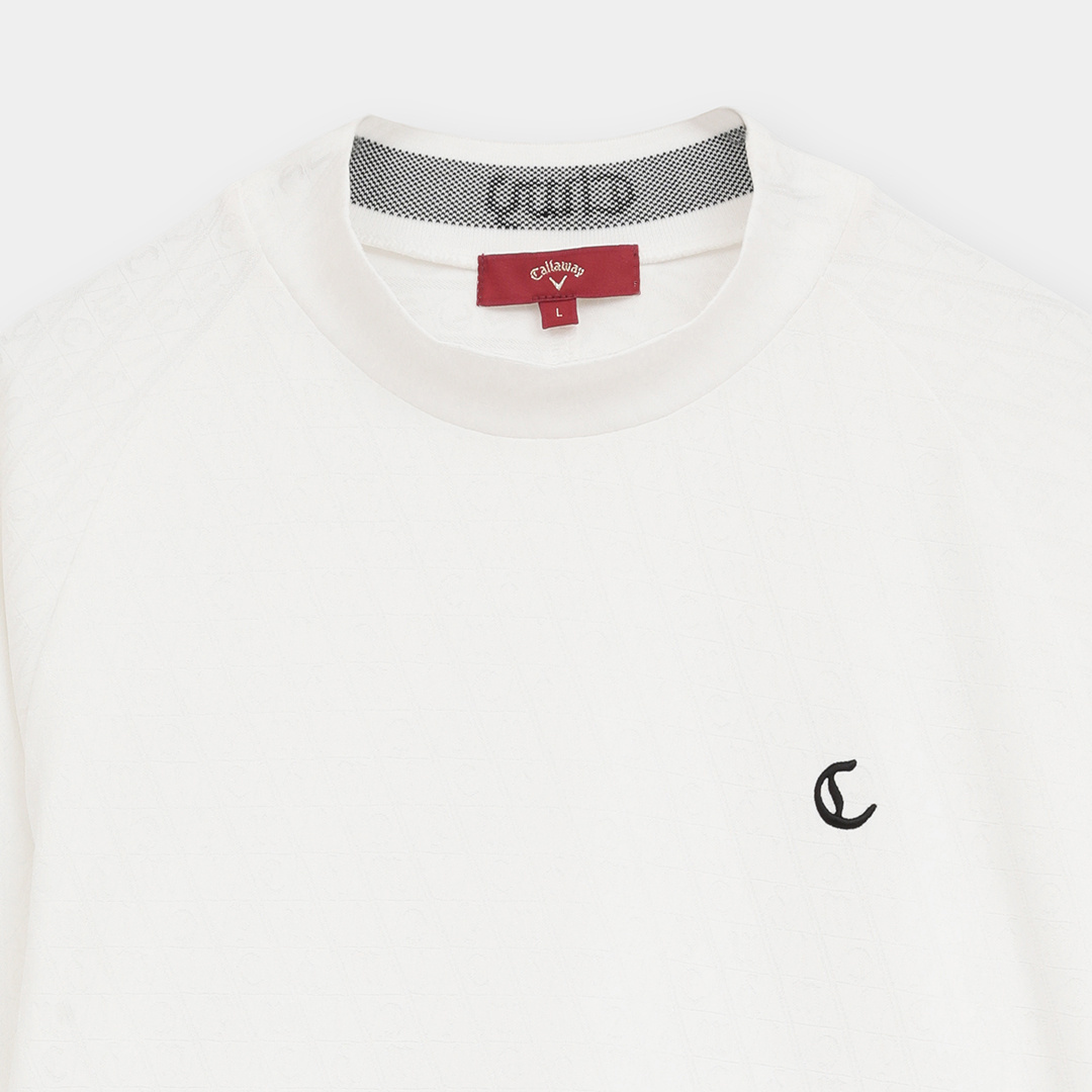 ロゴジャカードモックネックシャツ (MENS)