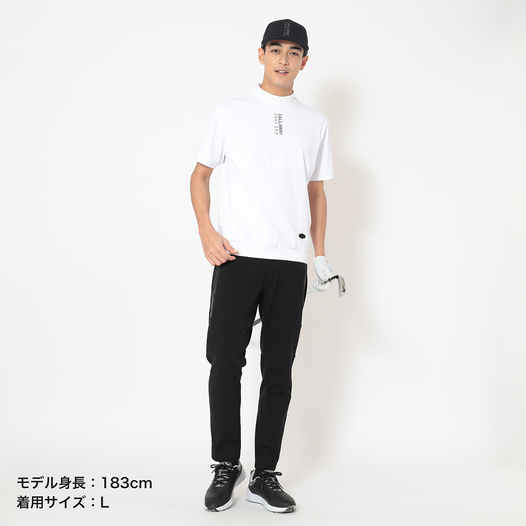 3℃裏クールリラックス半袖モックネック ※4Lサイズあり (MENS)