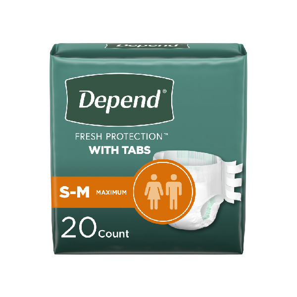 Depend Maximum Protection Briefs, Small/Medium - 120/case (DEOM2 Health & Beauty Health Care Incontinence Aids) photo