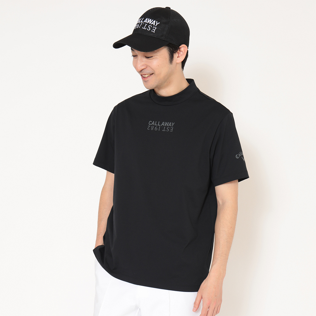 取扱店舗限定】-3℃裏クールフロントロゴ半袖モックネック ※4Lサイズ