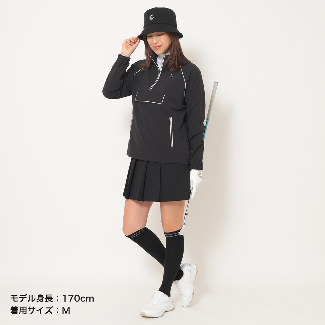 8WAYストレッチナイロン ハーフジップブルゾン (WOMENS)