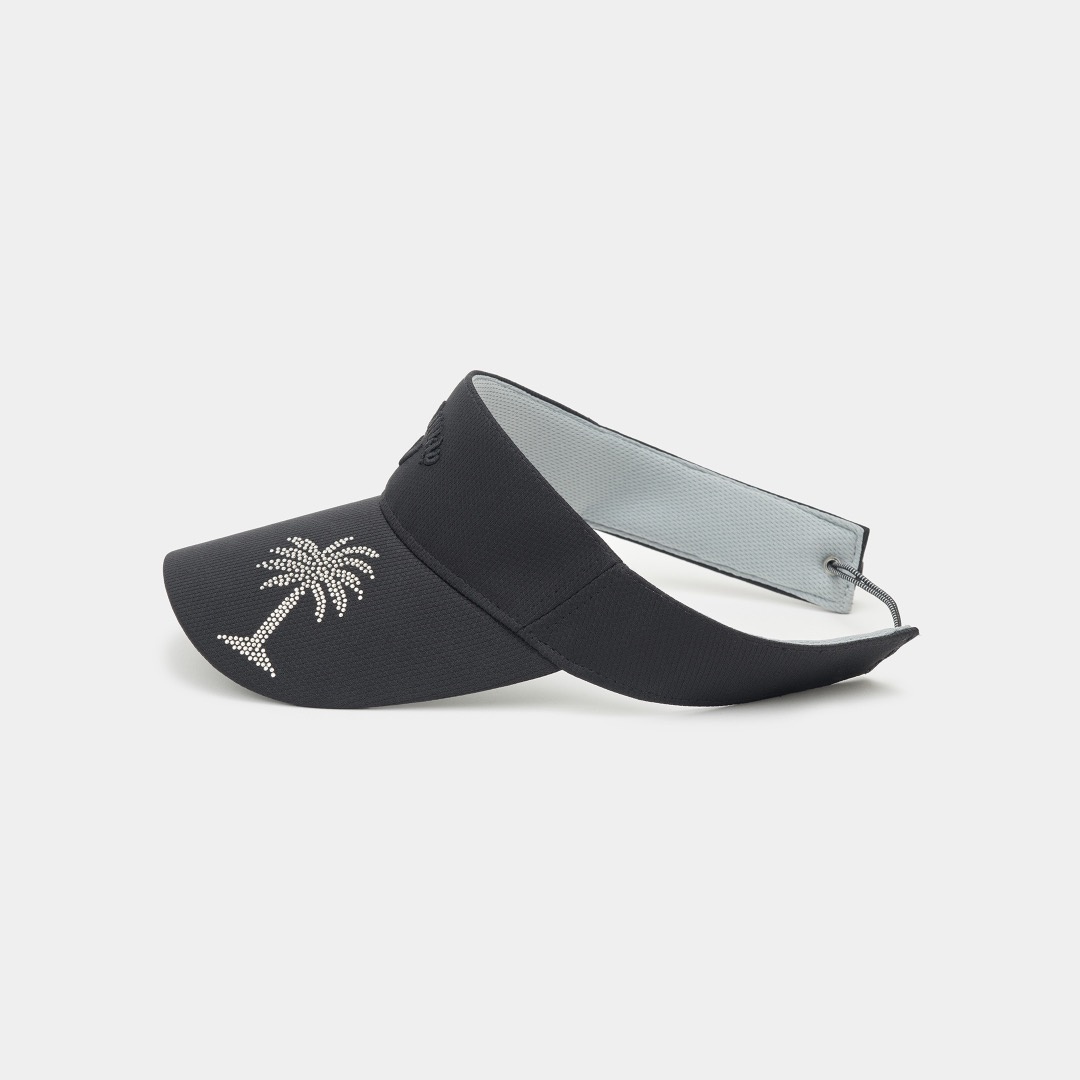 ヤシの木ラインストーンバックスピンドルバイザー (WOMENS)