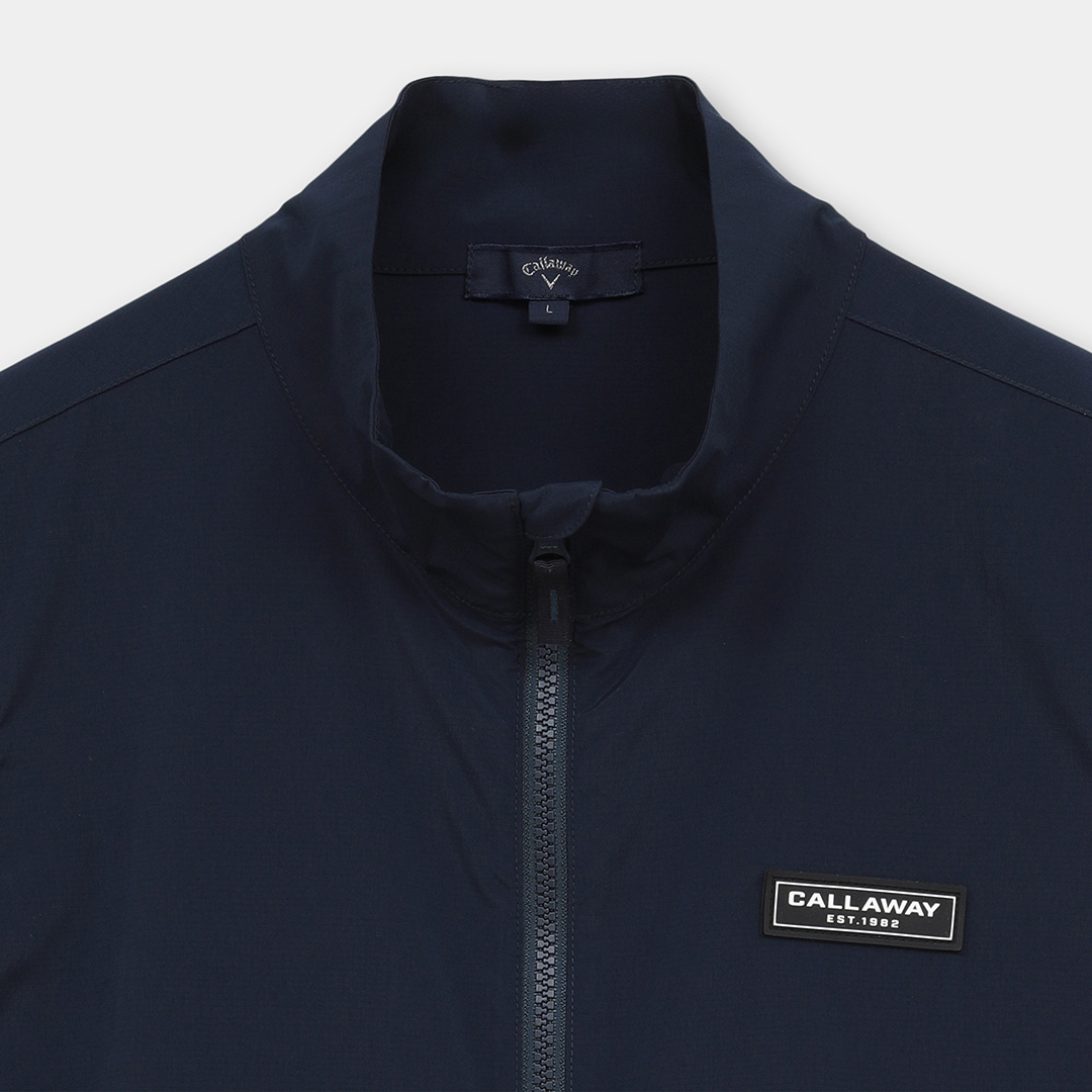 ストレッチ撥水フルジップベスト (MENS)