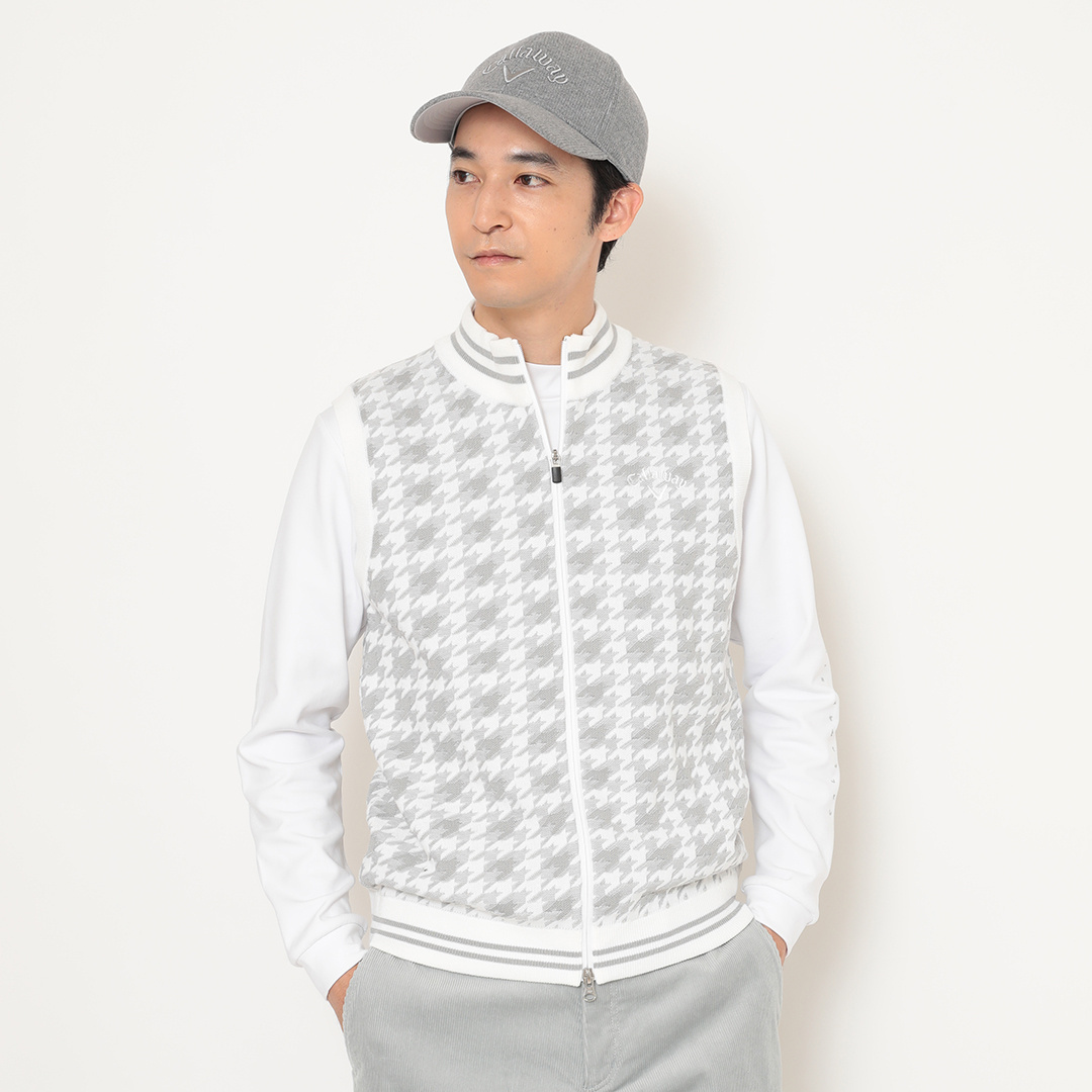 サイズXL【新品】1PIU1UGUALE3 ロゴジャカード ニットベスト ロゴジャガードニット(130~160cm)(130cm ブラック): トップス