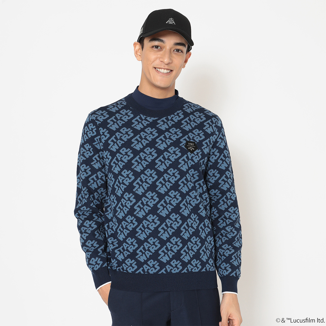 CALLAWAY ネイビー ジグザグセーター CALLAWAY ネイビー ジグザグセーター ニット【キャロウェイ公式