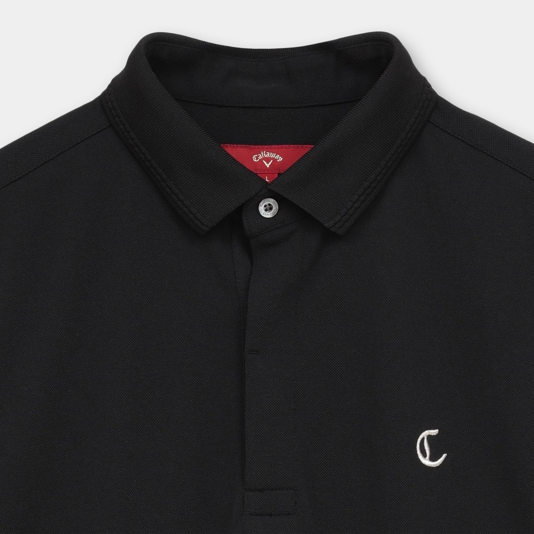 コットンライクストレッチカノコ比翼シャツ (MENS)