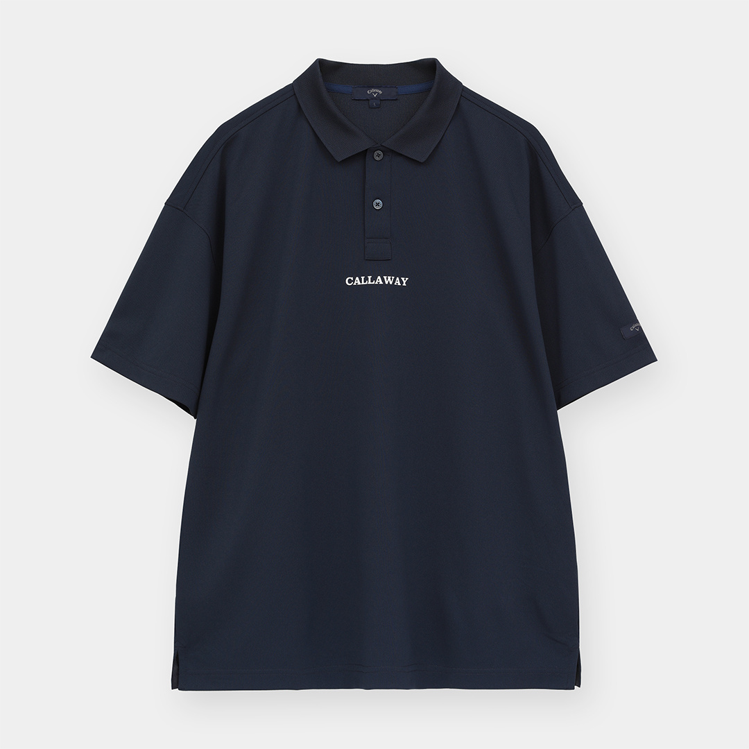 カノコオーバーサイズバックロゴ半袖ポロシャツ (MENS)