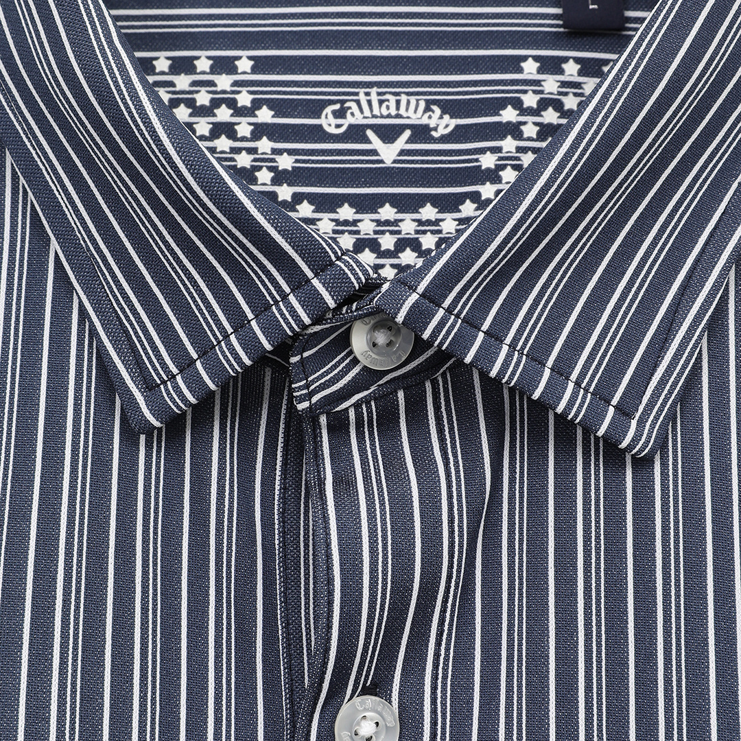 ストライプジャカードシャツ (MENS)