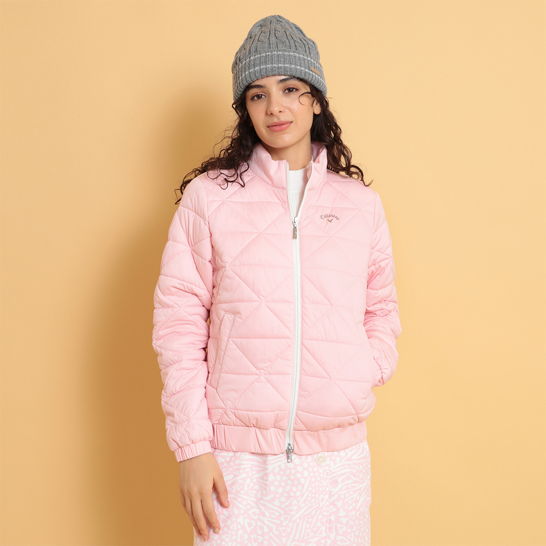 スターストレッチフルジップ中綿ブルゾン (WOMENS)