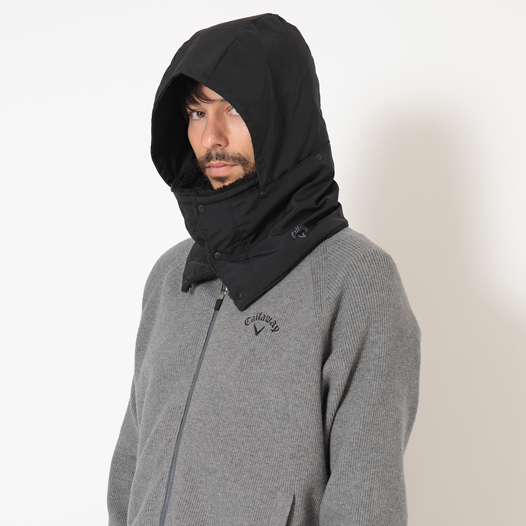 収納式フード付き2WAYネックウォーマー (MENS)