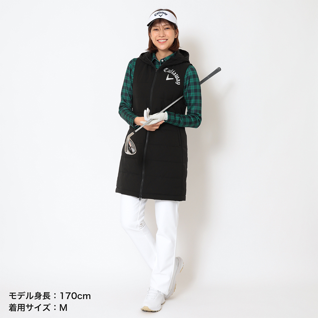 ポリエステルリップ撥水中綿ワンピース (WOMENS)