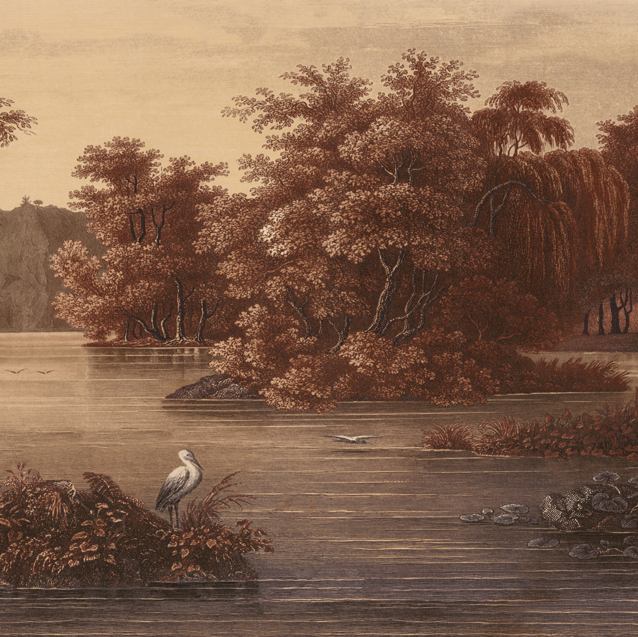 Idyllic Crimson Veil