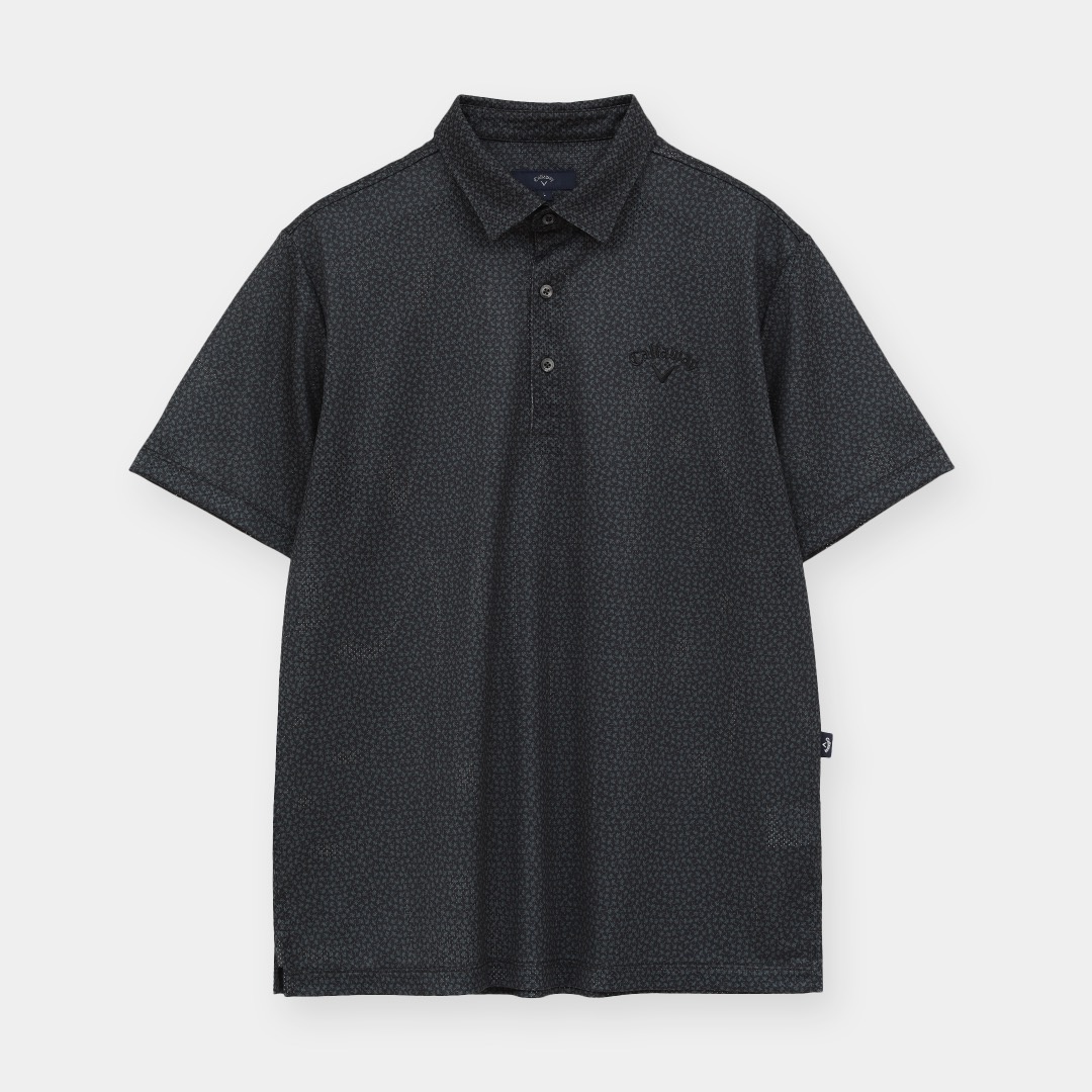 かざあなメッシュ小ヤシの木総柄半袖シャツ ※4Lサイズあり (MENS)