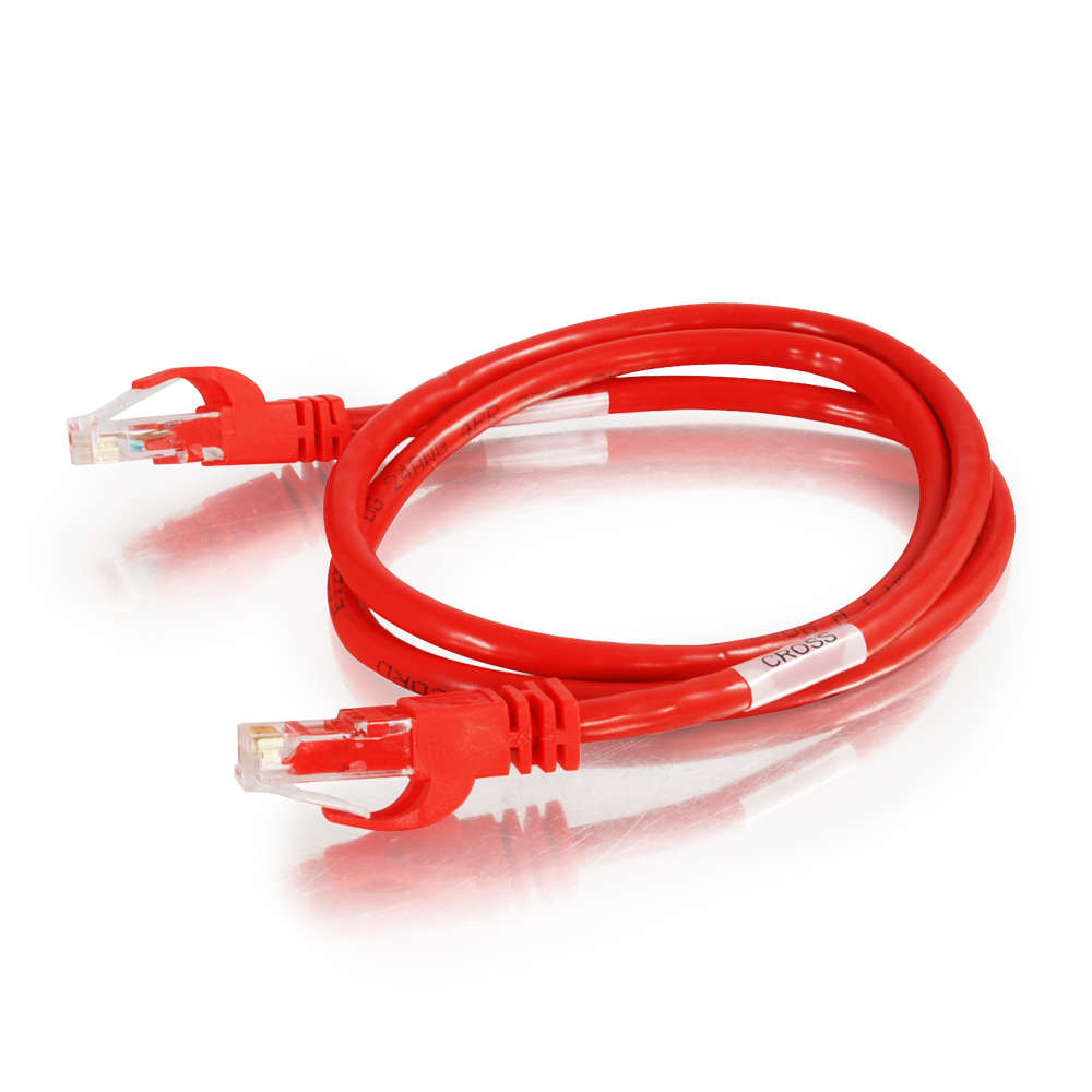 14 FT Booted CAT8 Network Patch Cable - Red