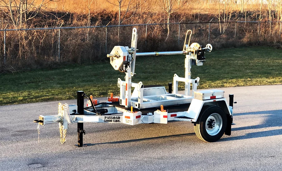 1 Reel 8,000 lbs Trailer Rental Custom Truck One Source