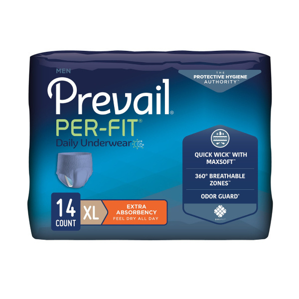 Prevail Per-Fit Underwear for Men, X-Large - 14/bag (PFUMXT Health & Beauty Health Care Incontinence Aids) photo