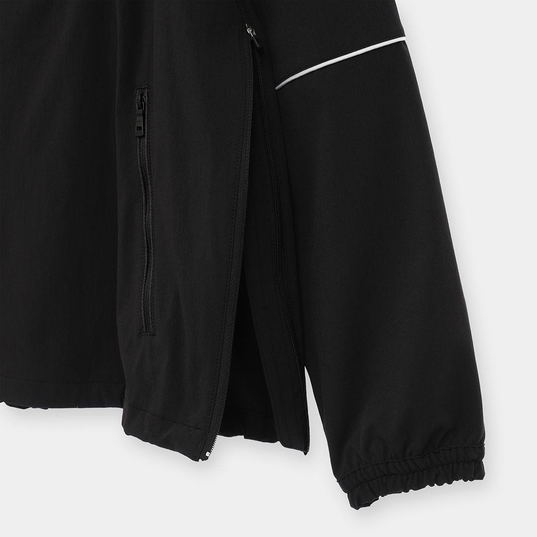 8WAYストレッチナイロン ハーフジップブルゾン (MENS)