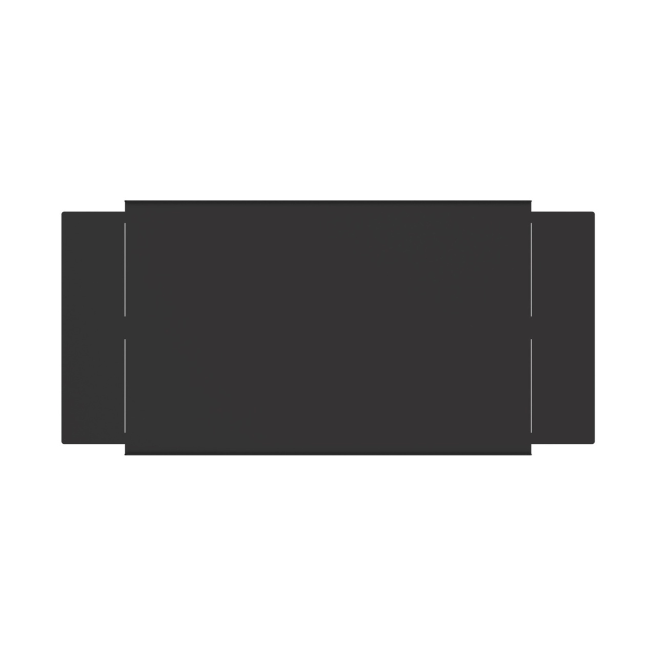 MM20BDC10-B Top view of 10 in MM20 Base Cust Cover - Black