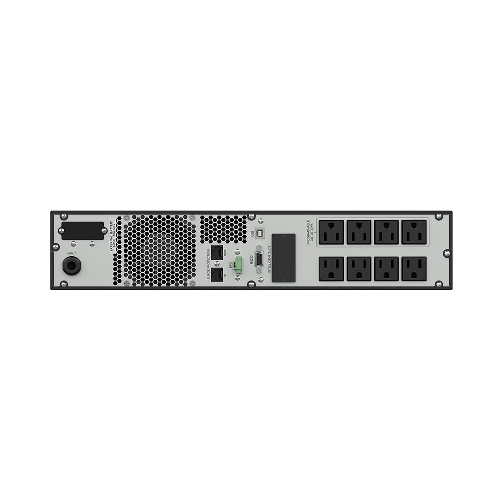UPS, Line Interactive, LCD, 1100VA, 120V, 2U, (8) 5-15R, 5-15P Cord