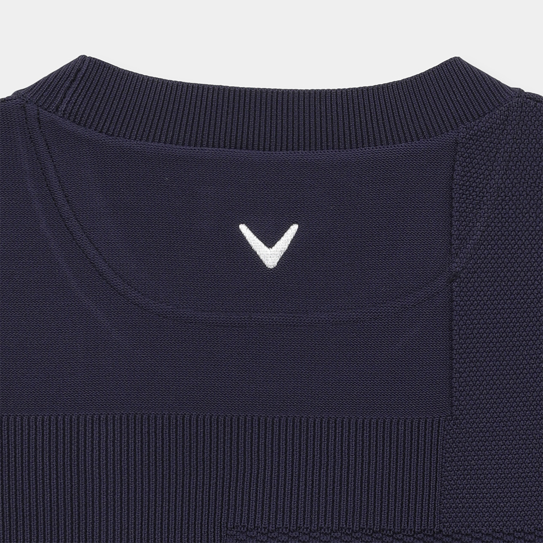 リンクス編みクルーネックニット (MENS)