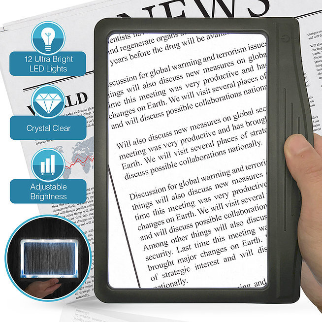 Magnifier 3X Page with LED Light (MAG3XPAGE) photo