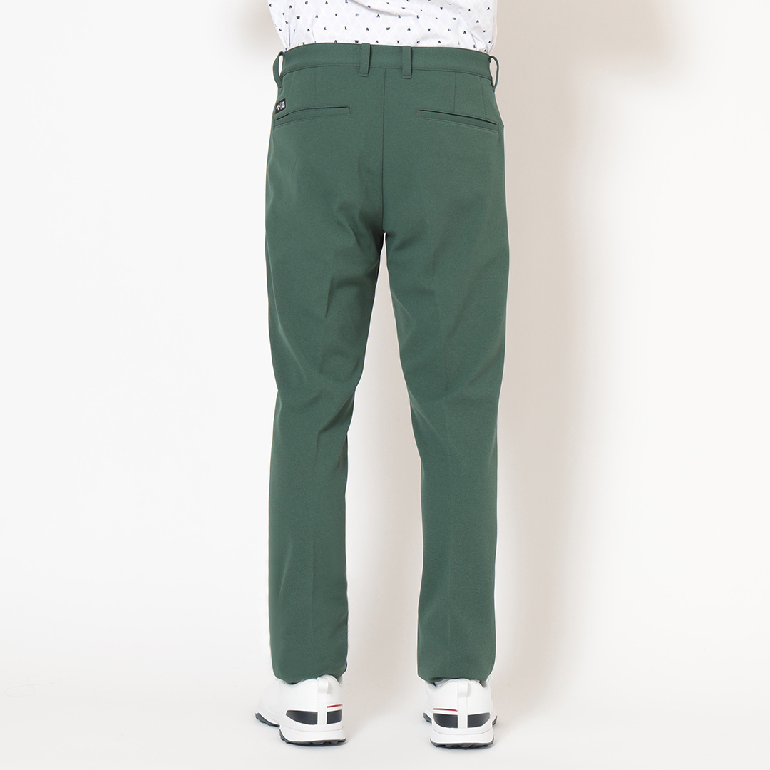 ポリエステルブロックニットテーパードパンツ (MENS)