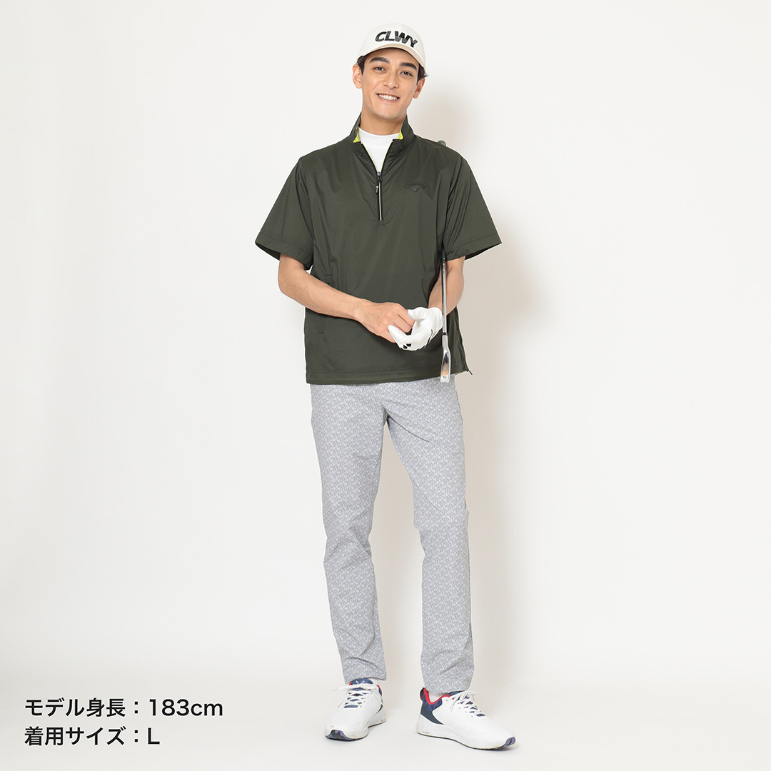 ストレッチミニリップハーフジップブルゾン ※4Lサイズあり (MENS)