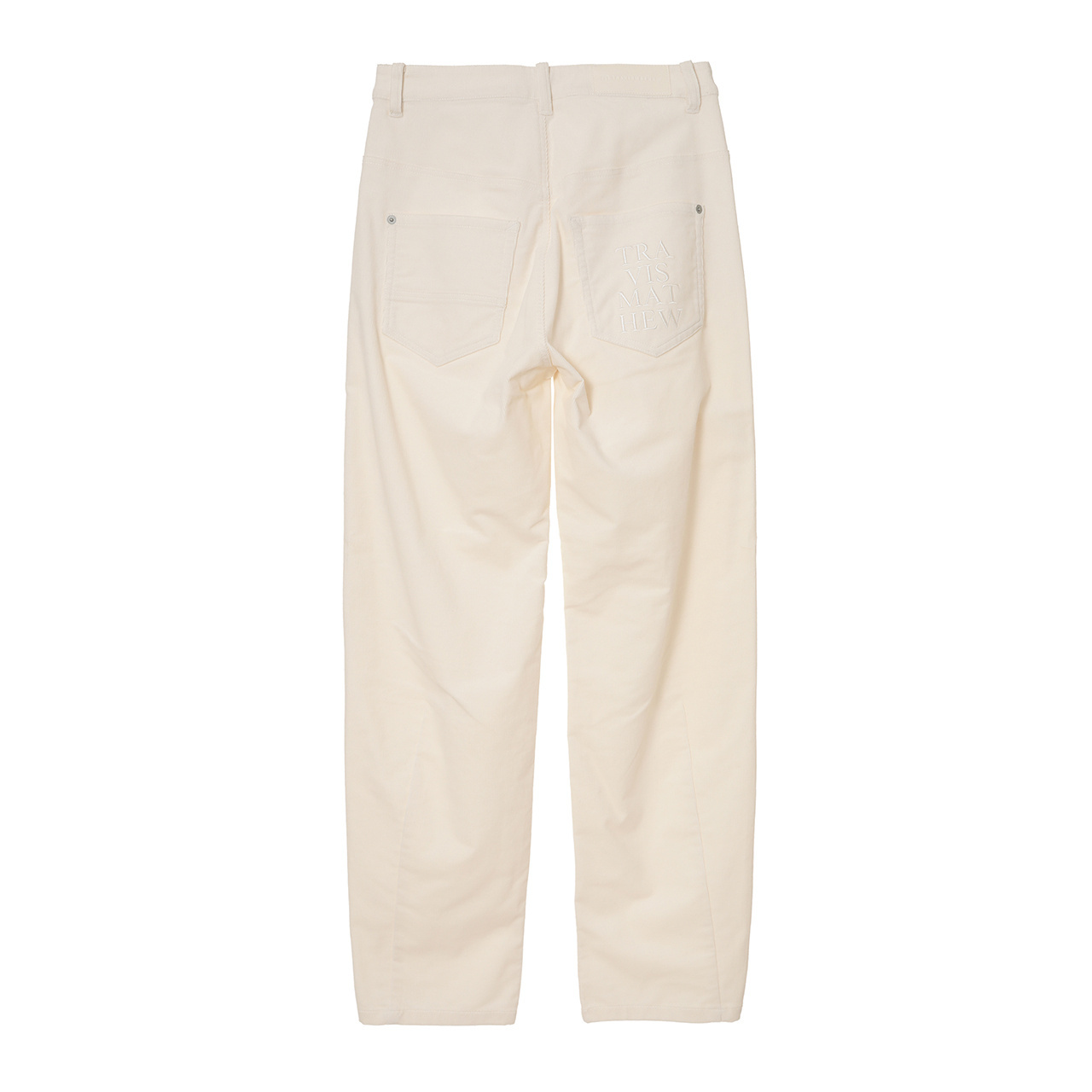 Cph/Golf コーデュロイ　パンツ　クリーム Mサイズ コーデュロイ バレル シルエットパンツ(WOMENS)