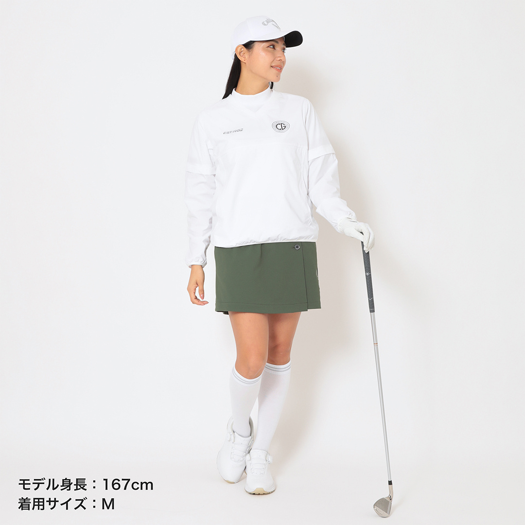 キャロウェイ★ダブルジップ 撥水 パーカー レモンイエロー Mサイズ 8WAYストレッチ撥水フルジップブルゾン (MENS)