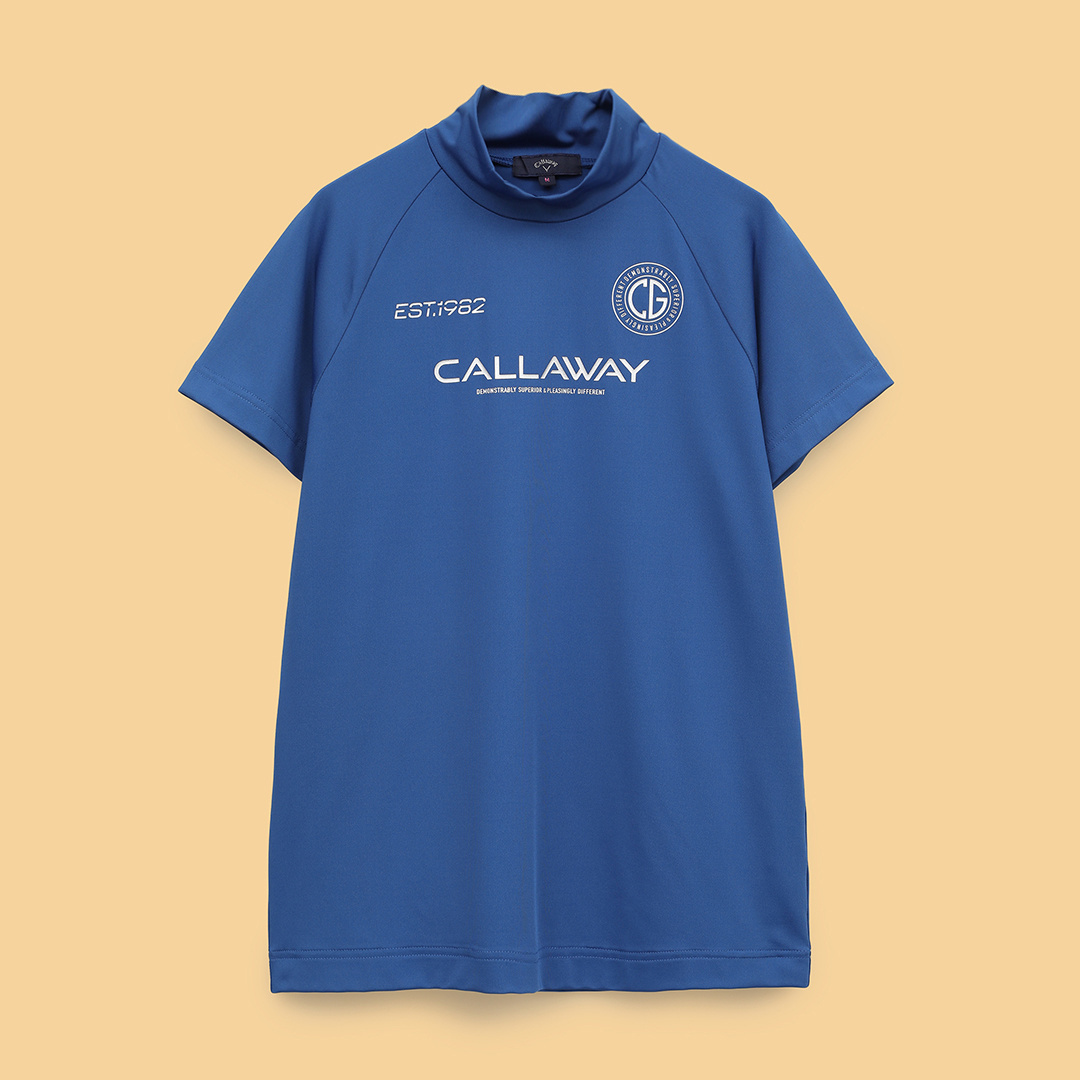 半袖モックネックシャツ (WOMENS)