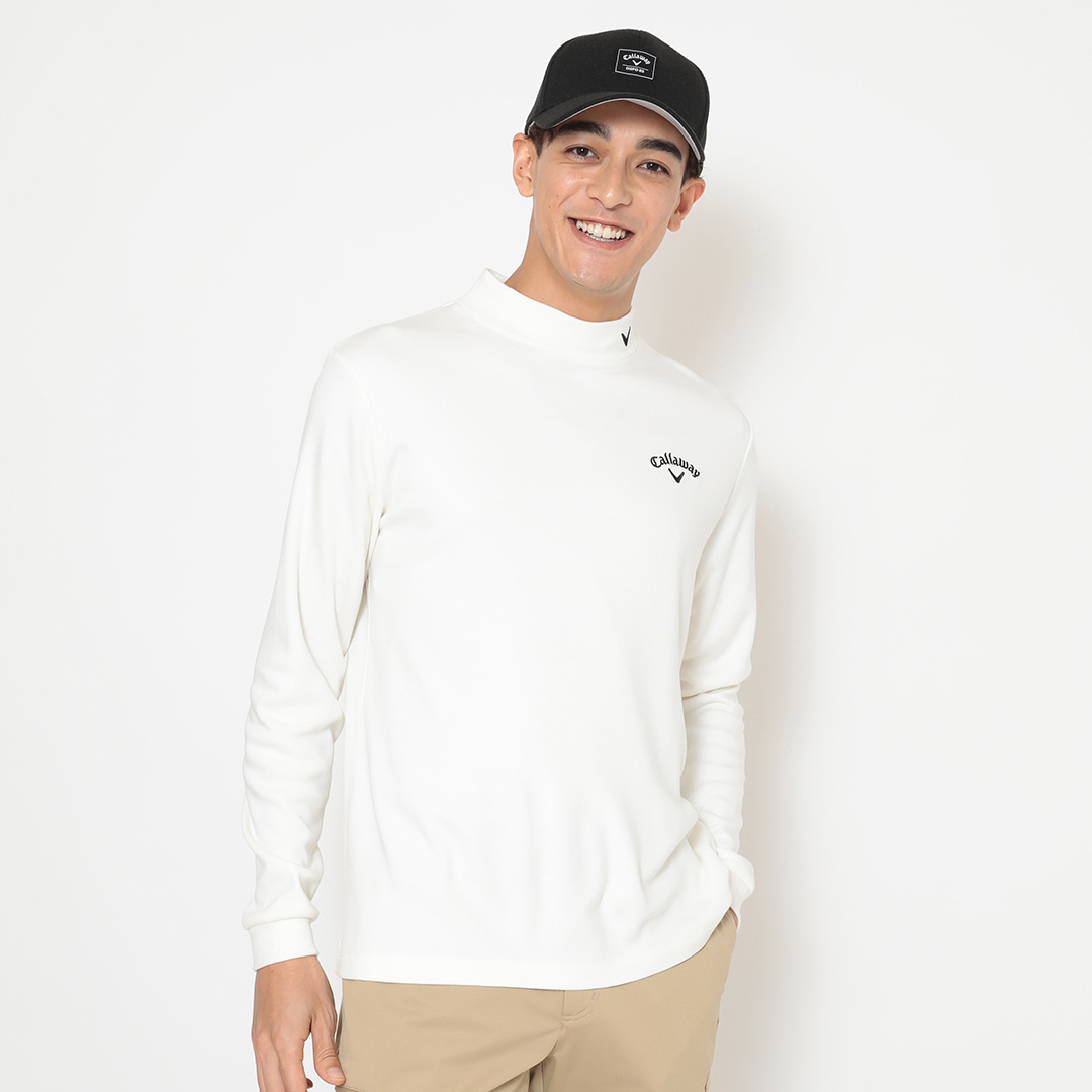 裏起毛スムースモックネックシャツ ※4Lサイズあり (MENS)