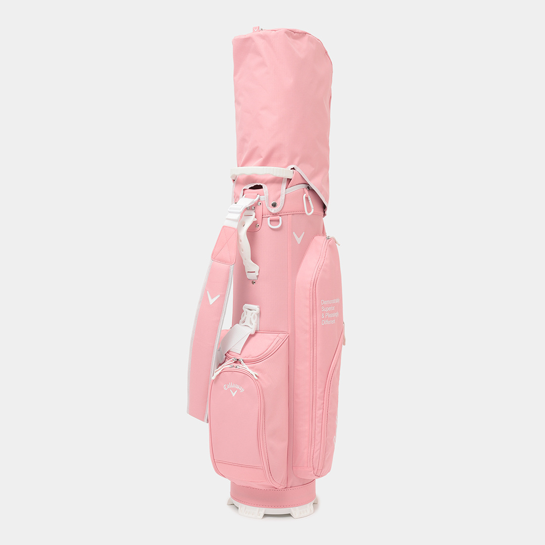 ピンク フード付きゴルフバッグ COM-004 ゴルフバッグ (UNISEX)