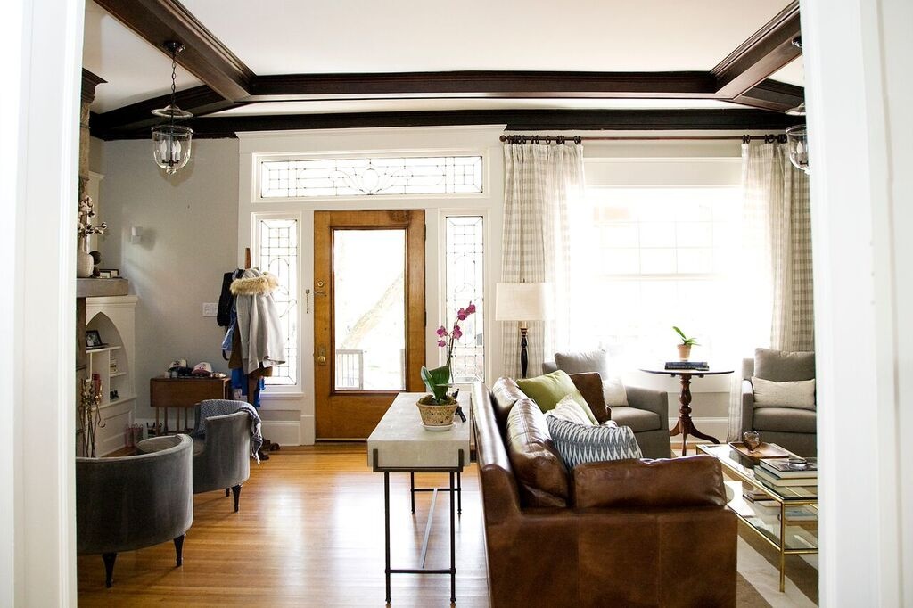 Design details start from the second you approach the front door. Kate Hayes Midtown design