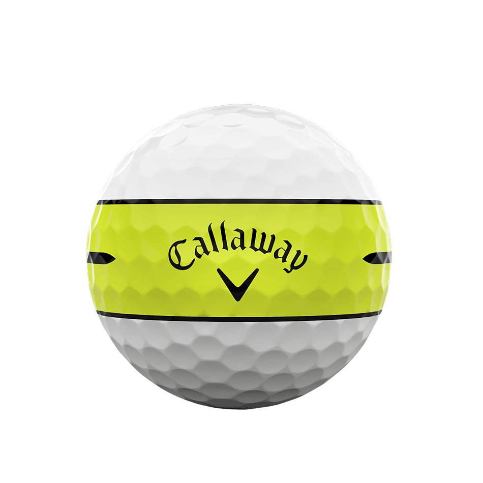 キャロウェイ　クロムソフト　ゴルフボール　ホワイト　360° イエローストライプ CHROME SOFT 360° YELLOW STRIPEボール