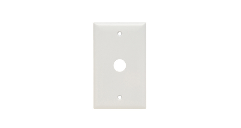 Communication Plate, One Gang, White